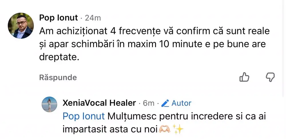 Comentariu: am achiziționat 4 frecvențe, vă confirm că sunt reale